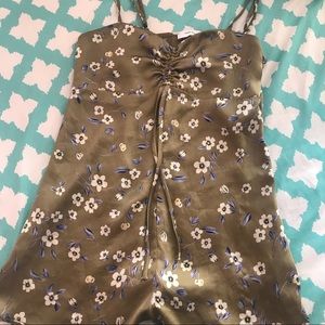 Green Printed Romper from Urban Outfitters